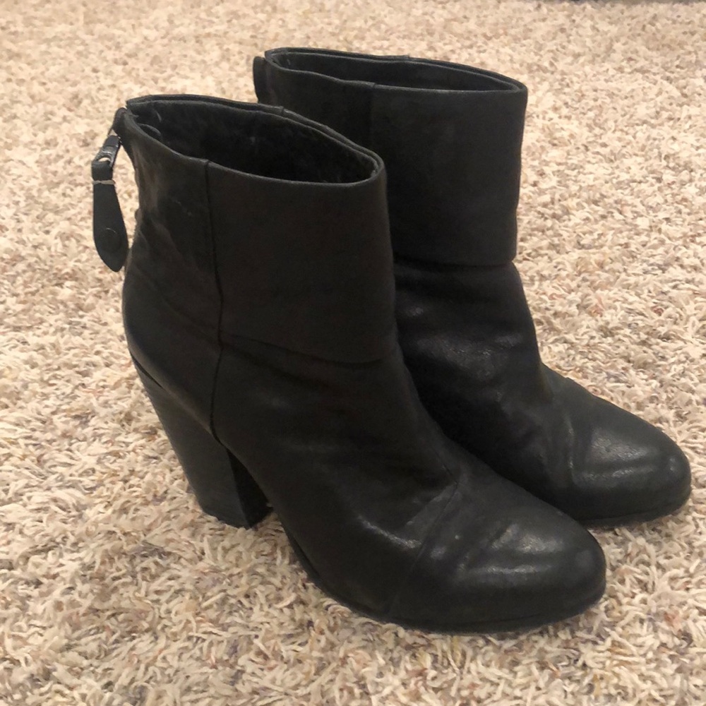 Rag & Bone Black Booties